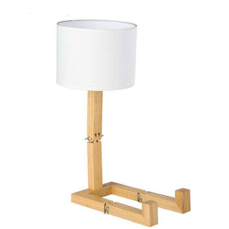 Creative Personality Small Robot Shaped Lighting Fashion Home Bedroom Bedside Wooden Table Lamp