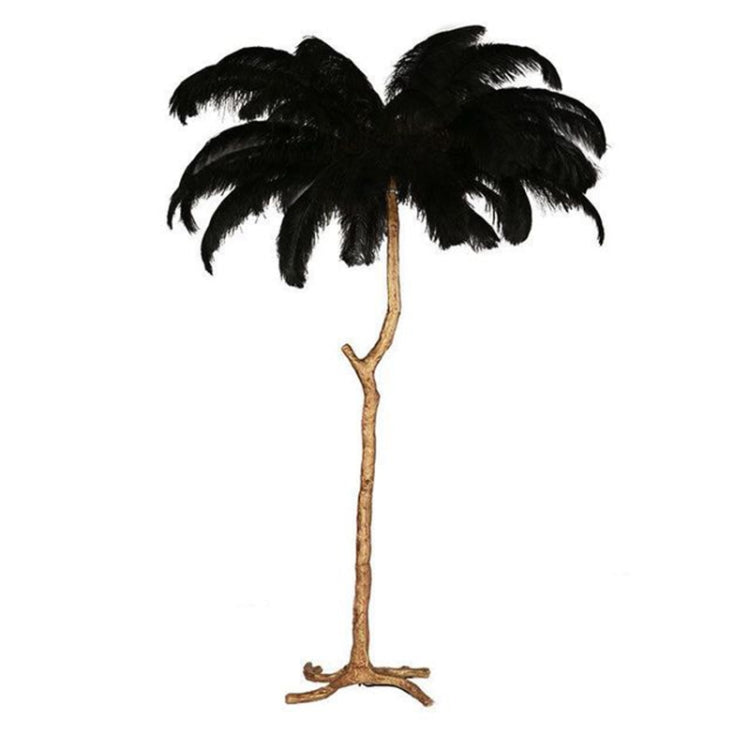 Resin Ostrich Feather Floor Lamp
