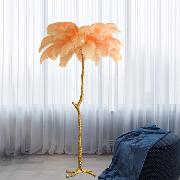 Resin Ostrich Feather Floor Lamp