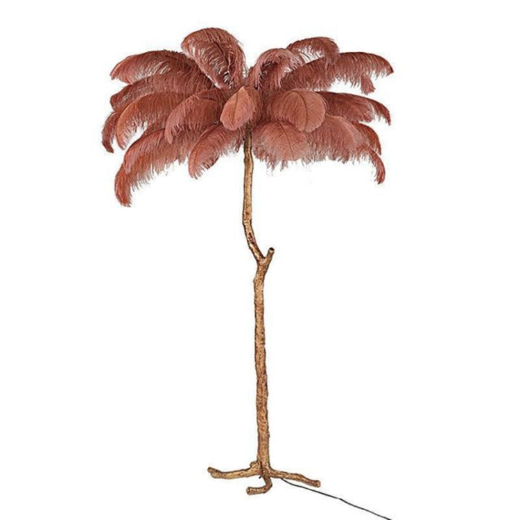 Resin Ostrich Feather Floor Lamp