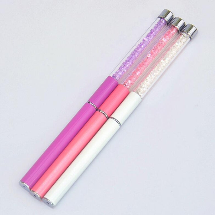 Nail Art Flat Painting Brush Set Pen Rhinestone Metal Acrylic Gel UV Polish Tips Builder 3D Flower Drawing Manicure Tools