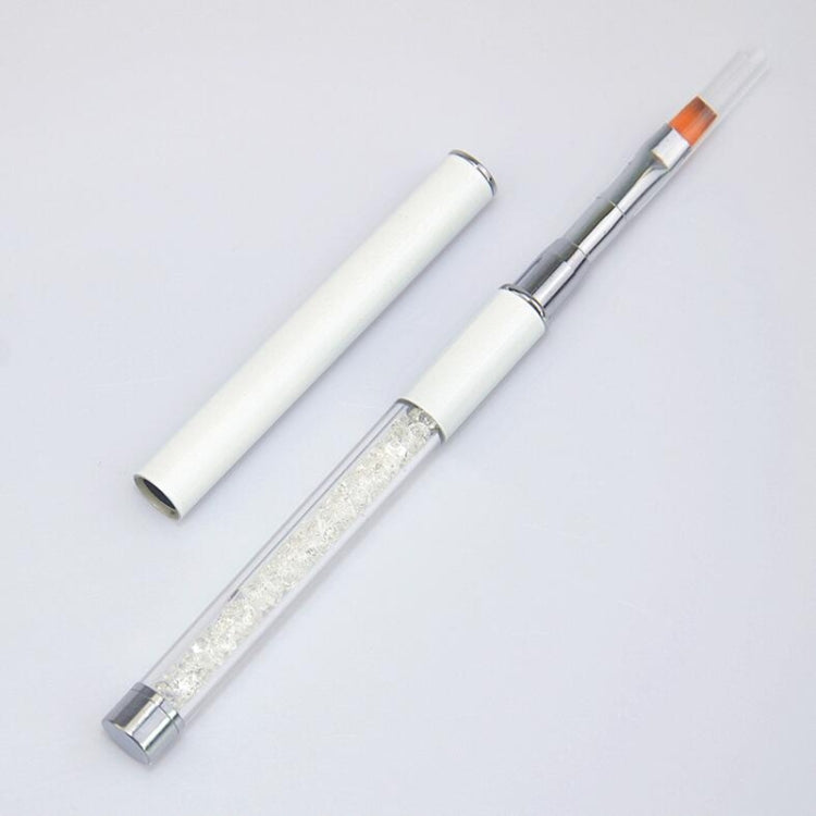 Nail Art Flat Painting Brush Set Pen Rhinestone Metal Acrylic Gel UV Polish Tips Builder 3D Flower Drawing Manicure Tools