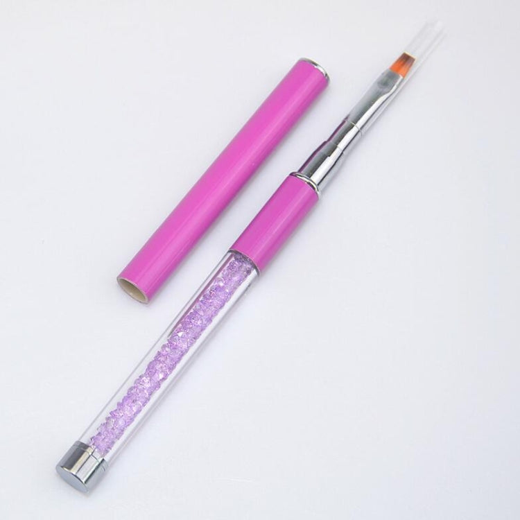 Nail Art Flat Painting Brush Set Pen Rhinestone Metal Acrylic Gel UV Polish Tips Builder 3D Flower Drawing Manicure Tools