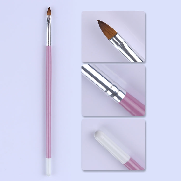 3 PCS Nail Brush Set Pink Handle UV Gel Lacquer Acrylic Painting Liner Pen Cuticle Remover Manicure Nail Art Tool