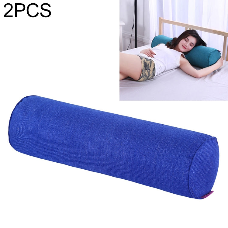 2 PCS Maternity Pillow Cotton Linen Neck Headrest Body Pillow Seat Backrest Sleeping Pillow, Size:15x40cm