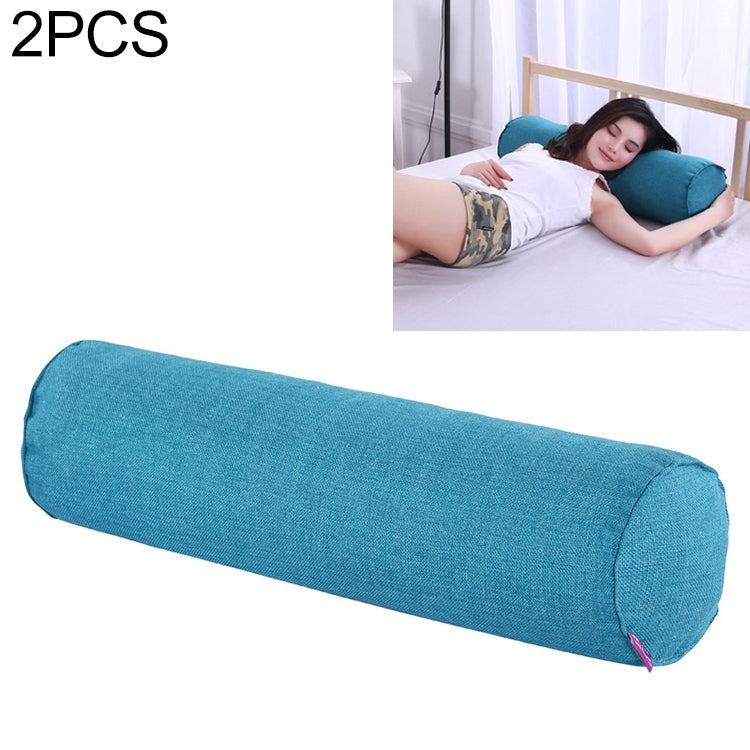 2 PCS Maternity Pillow Cotton Linen Neck Headrest Body Pillow Seat Backrest Sleeping Pillow, Size:15x60cm