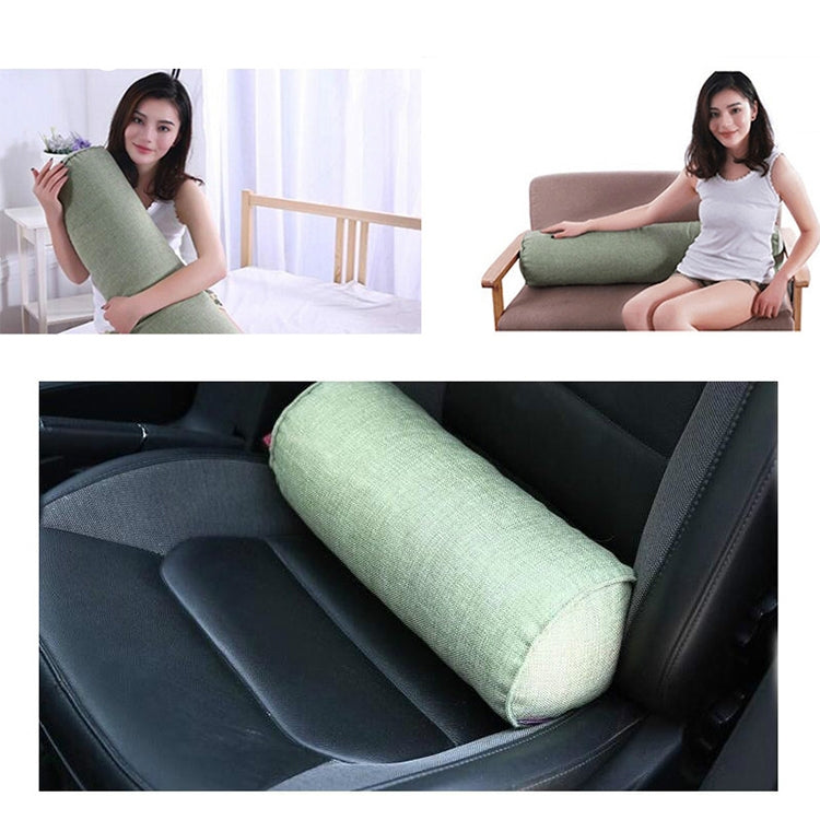 2 PCS Maternity Pillow Cotton Linen Neck Headrest Body Pillow Seat Backrest Sleeping Pillow, Size:15x60cm