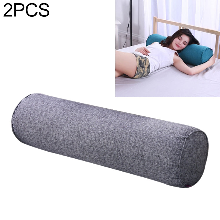 2 PCS Maternity Pillow Cotton Linen Neck Headrest Body Pillow Seat Backrest Sleeping Pillow, Size:15x60cm