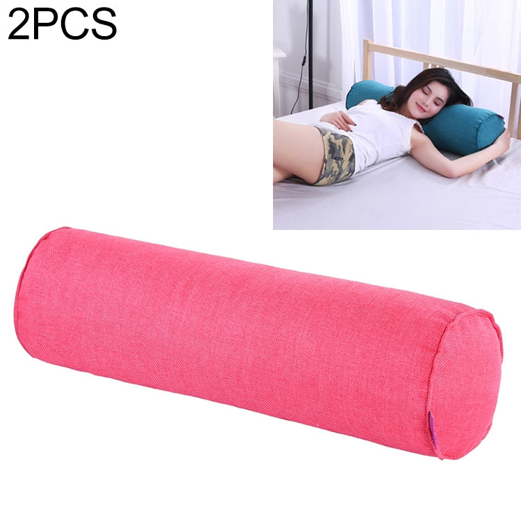 2 PCS Maternity Pillow Cotton Linen Neck Headrest Body Pillow Seat Backrest Sleeping Pillow, Size:15x60cm