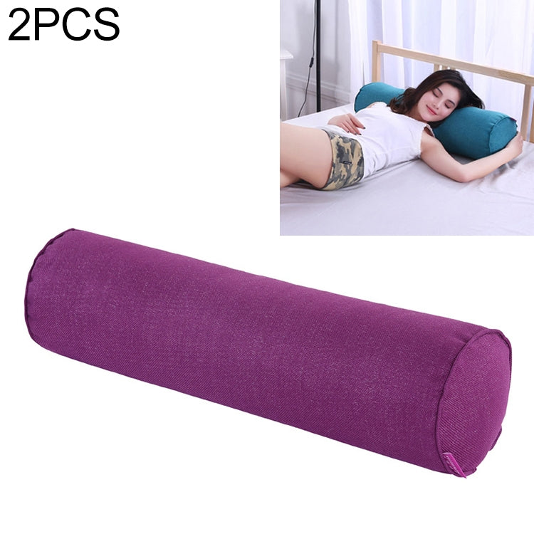 2 PCS Maternity Pillow Cotton Linen Neck Headrest Body Pillow Seat Backrest Sleeping Pillow, Size:15x60cm