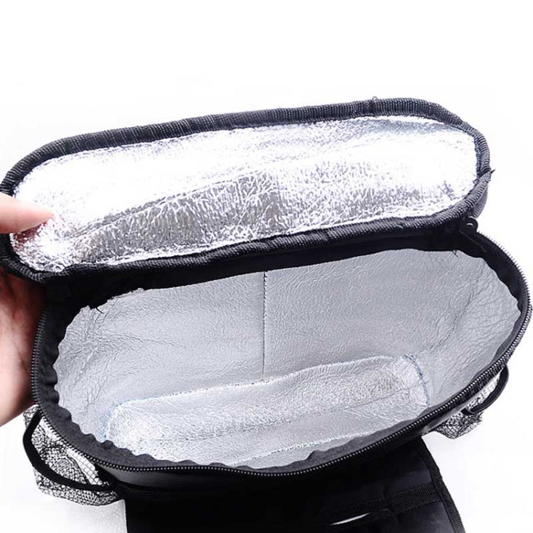 Multifunction Oxford Waterproof Baby Feeding Bottle Cover Thermal Bag Tissue Box Storage Hanging Car Seat Organizer Mum Bag(Black)