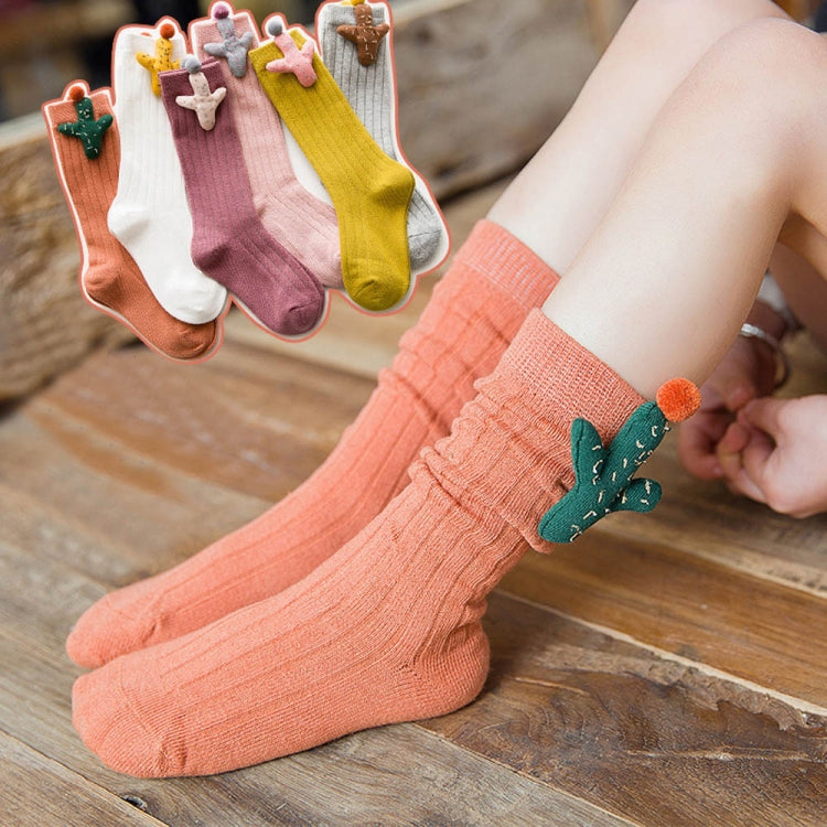 Baby Cartoon Anti-Slip Knitted Long Socks Knee Socks, Size:S