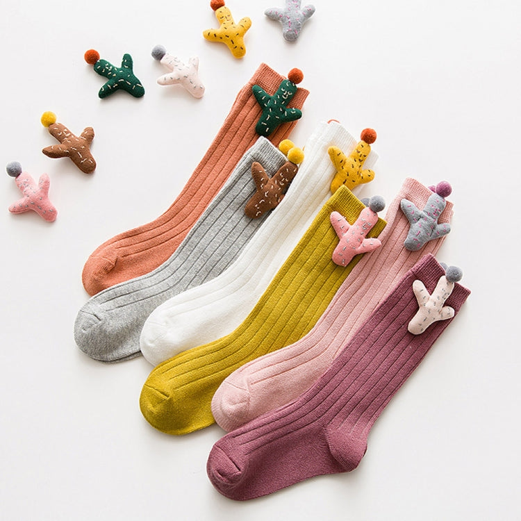 Baby Cartoon Anti-Slip Knitted Long Socks Knee Socks, Size:M