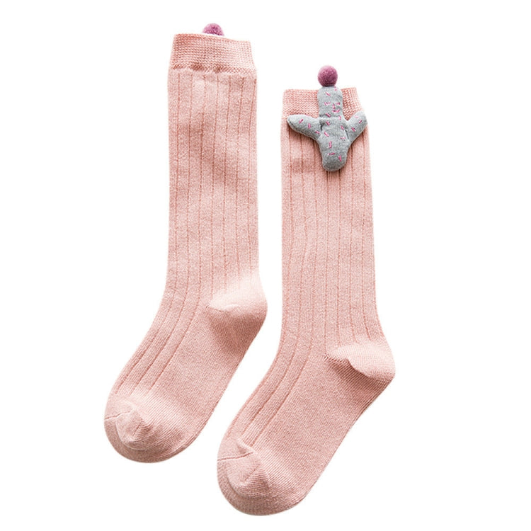 Baby Cartoon Anti-Slip Knitted Long Socks Knee Socks, Size:M