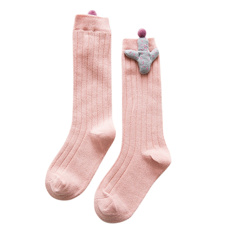 Baby Cartoon Anti-Slip Knitted Long Socks Knee Socks, Size:M