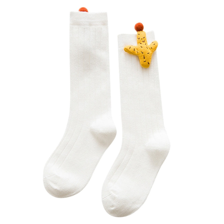 Baby Cartoon Anti-Slip Knitted Long Socks Knee Socks, Size:M