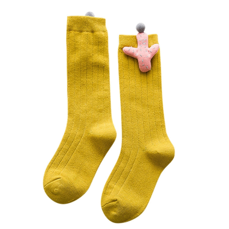 Baby Cartoon Anti-Slip Knitted Long Socks Knee Socks, Size:M