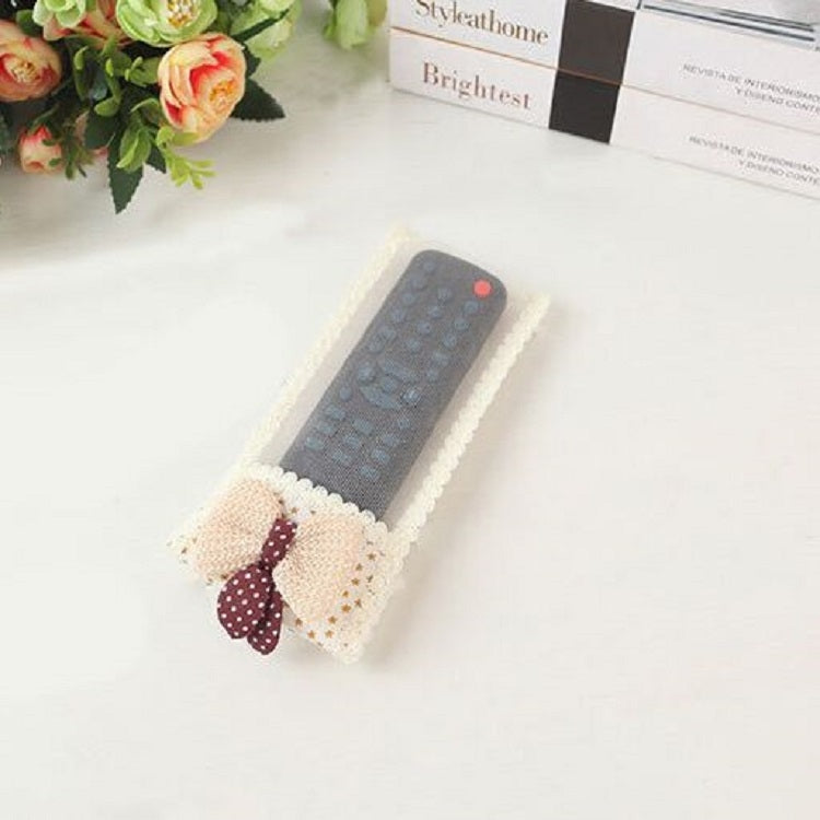 3 PCS Lace Bow Remote Control Case Dustproof Cover, Size:18x8cm(Yellow)