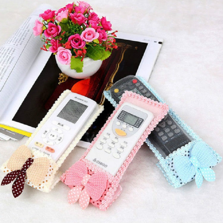 3 PCS Lace Bow Remote Control Case Dustproof Cover, Size:24x8cm