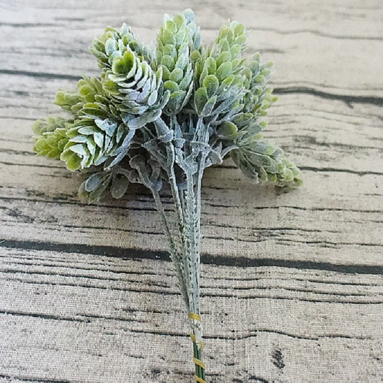 3 PCS Eco-friendly Plastic Pine Cone Artificial Flower, Color:Green