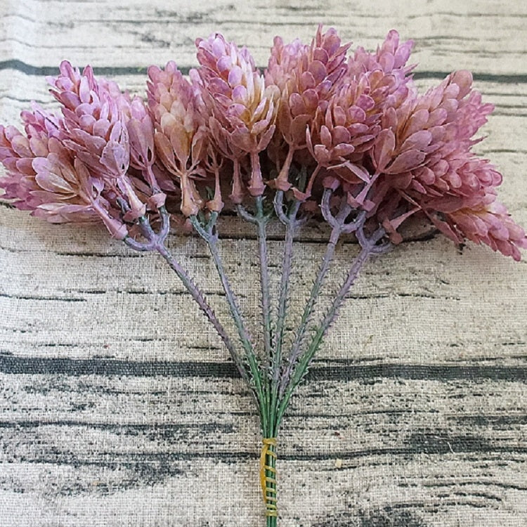 3 PCS Eco-friendly Plastic Pine Cone Artificial Flower, Color:Green