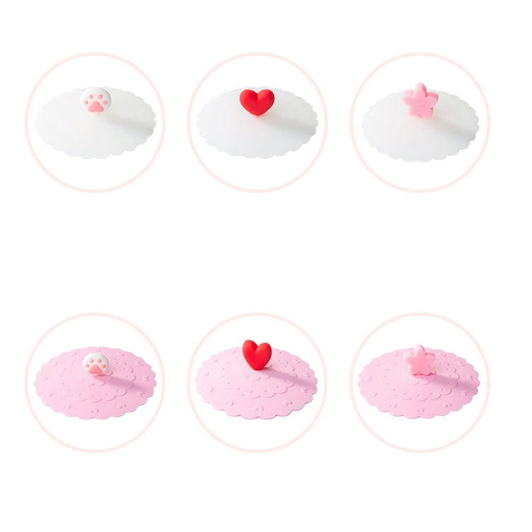 Cartoon Dust-proof Silica Gel Cup Lid, Random Style Delivery