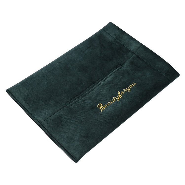 5 PCS Car Velvet Embroidered Tissue Box Storage Bag