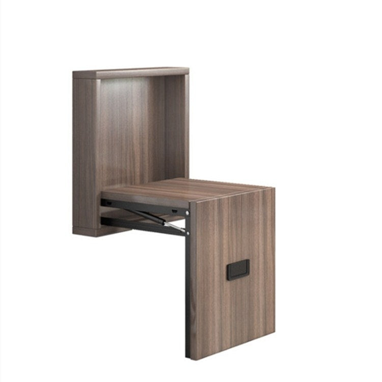 Simple Wooden Folding Wall-mounted Home Footstool Aisle Invisible Shoe Stool