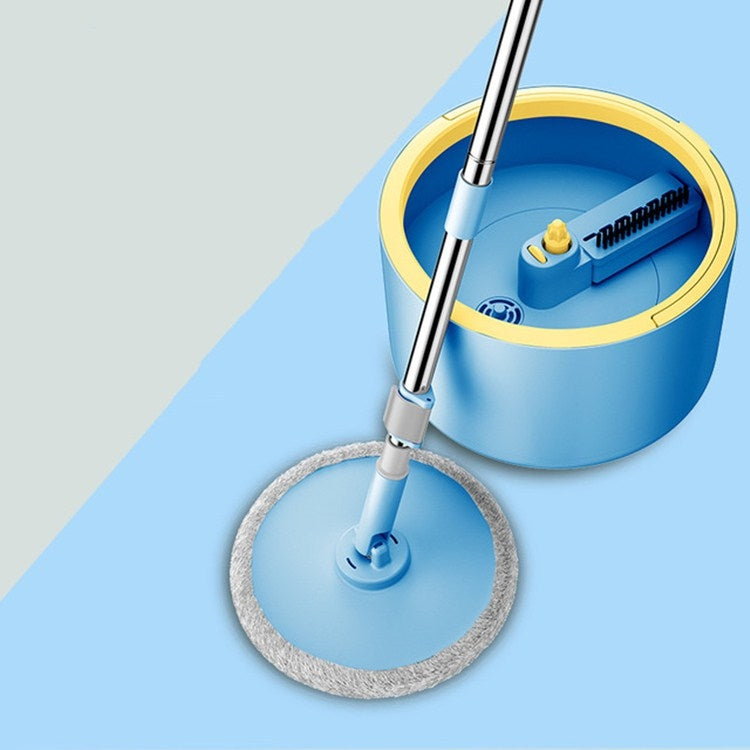 Single Bucket washing And Spinning Rotary Mop, Color:Blue