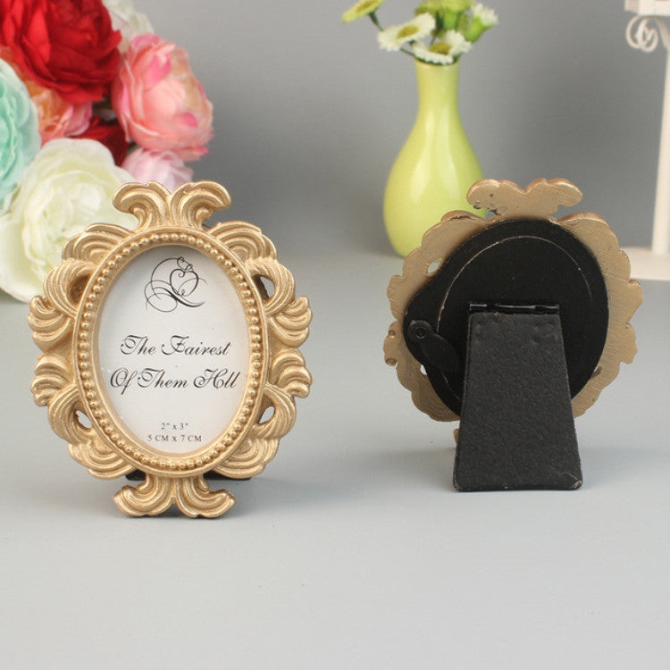 2 PCS Floral Photo  Round  Picture Frame Holder Wedding Home Decor