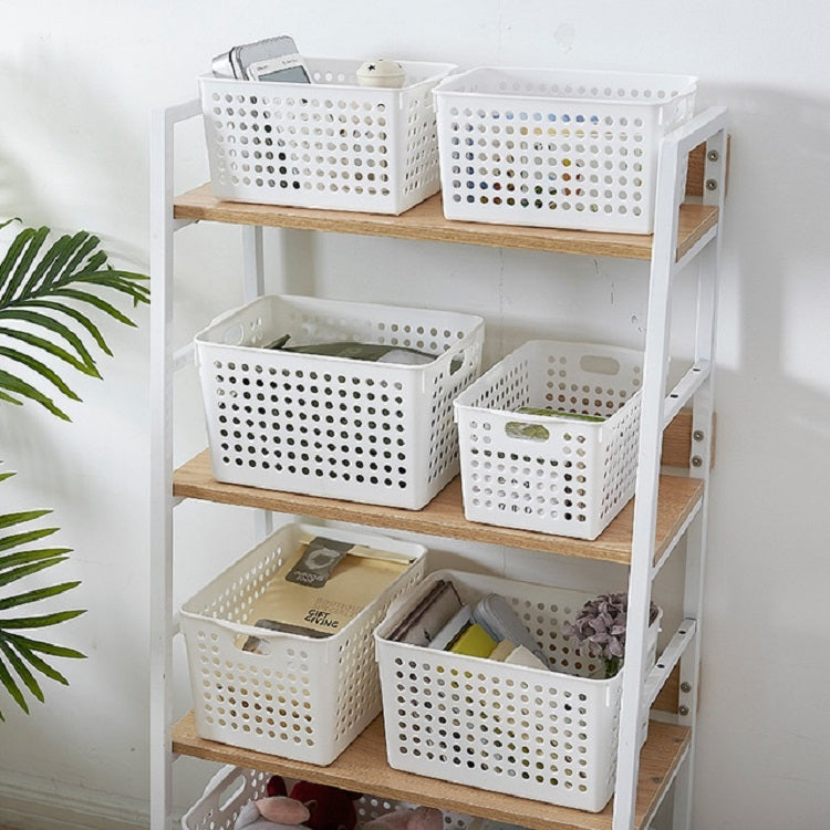 3 PCS Kitchen Storage Basket Desktop Debris Storage and Management Basket, Size:Large(White)
