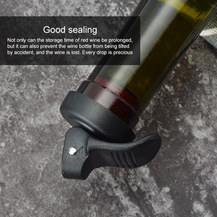3 PCS Creative Wine Stopper Pumping Freshness Stopper Manually Pressing Wine Stopper