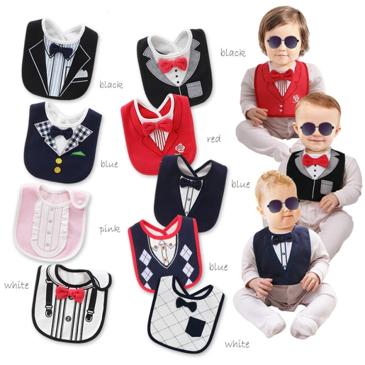 Groomsman Saliva Towel Child Fake Gentleman Bow Tie Personality Waterproof Bib