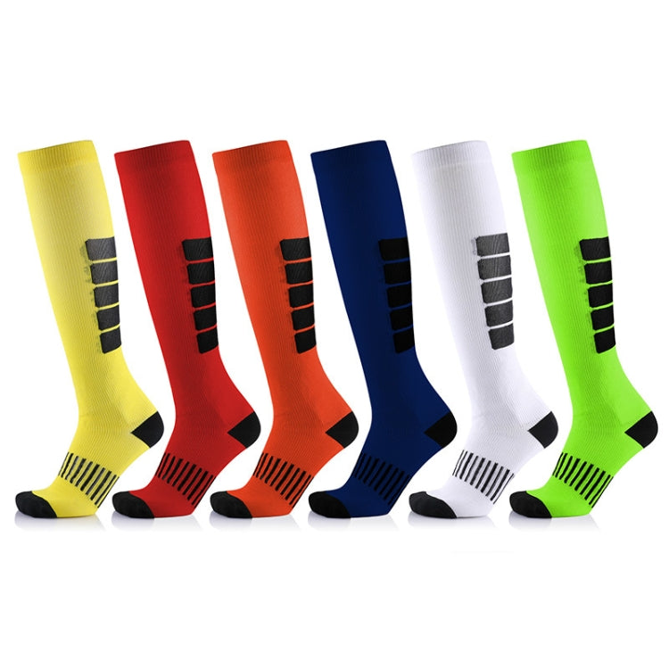 Unisex Sports Stockings Running Cycling Socks Compression Socks, Color:Green, Size:L / XL