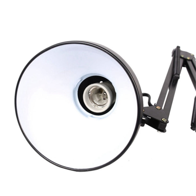 Flexible Swing Arm Clamp Mount Table Lamp Office Studio Home Table Desk Light, US Plug