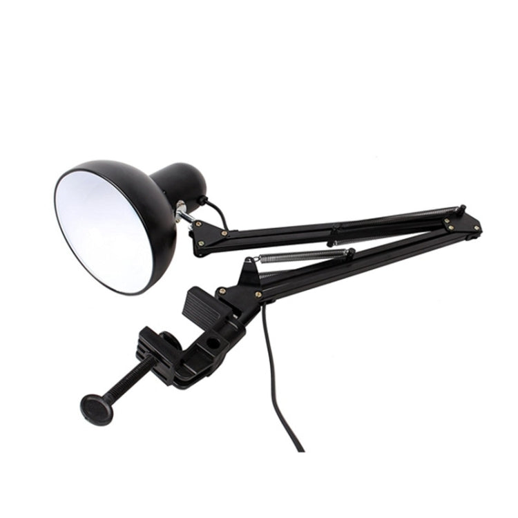 Flexible Swing Arm Clamp Mount Table Lamp Office Studio Home Table Desk Light, US Plug