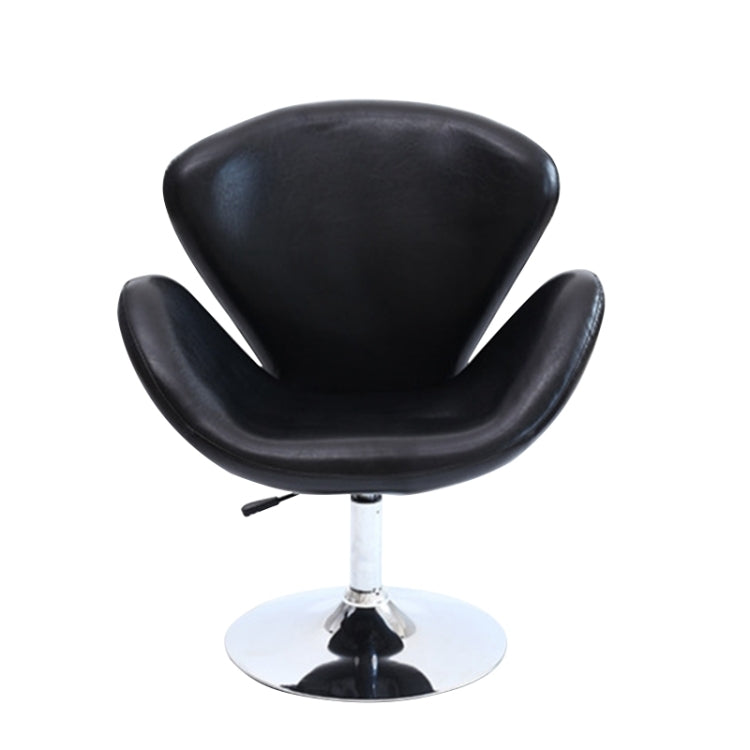 Modern Minimalist Fashion Short Rotary Chair Ergonomic Office Computer Chair(Black)
