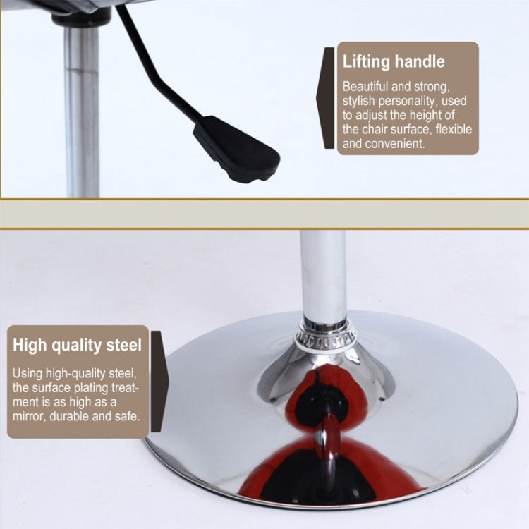 Modern Minimalist Fashion Short Rotary Chair Ergonomic Office Computer Chair(Black)