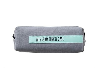 Creative School Pencil Case Simple Solid Color Large Pen Bag
