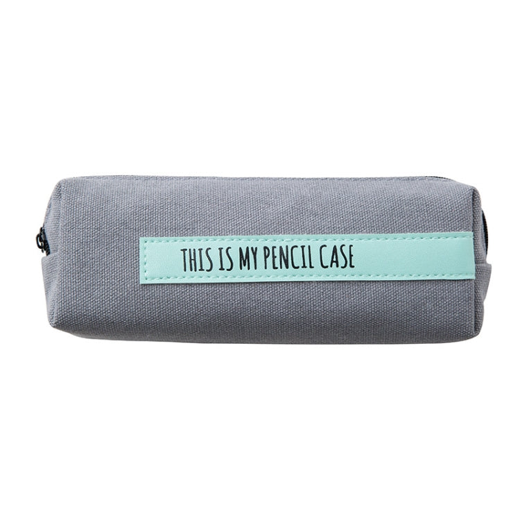 Creative School Pencil Case Simple Solid Color Large Pen Bag