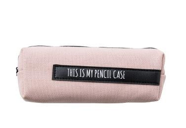 Creative School Pencil Case Simple Solid Color Large Pen Bag
