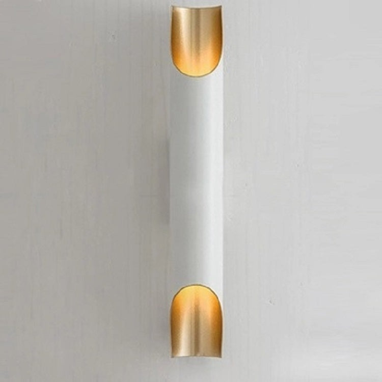 warm light Modern Wall Lamp LED Aluminum Alloy Pipe Lighting, Style:Single-tube White