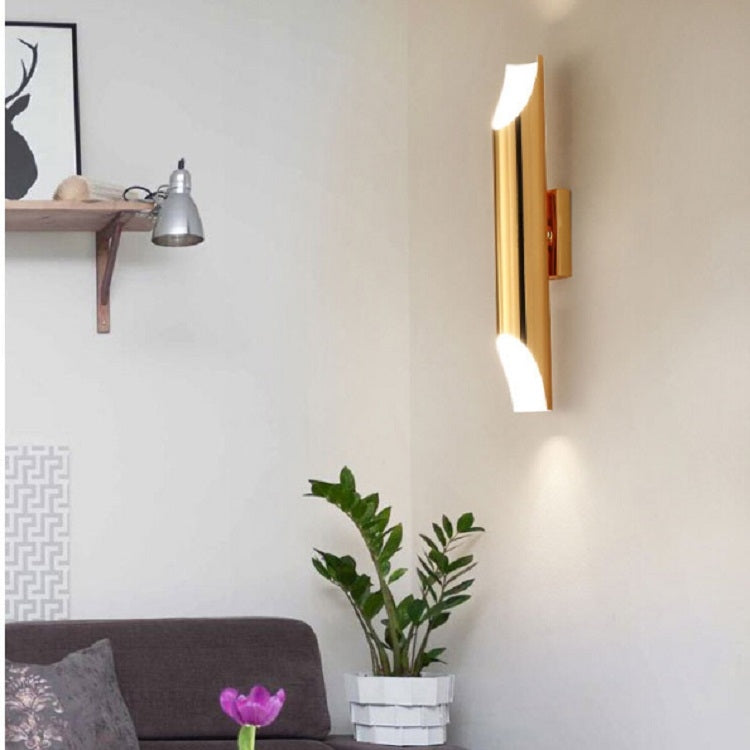 warm light Modern Wall Lamp LED Aluminum Alloy Pipe Lighting, Style:Single-tube White