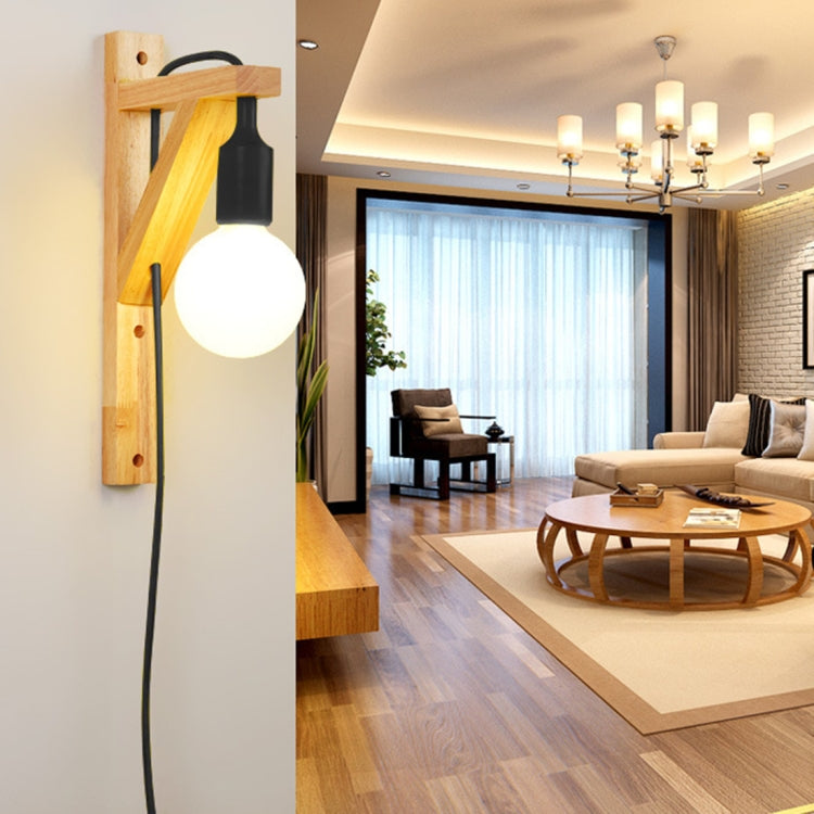 Simple Wooden Staircase Aisle Living Room Wall Lamp without Light Source