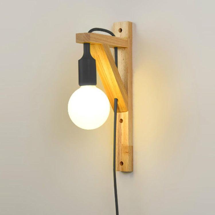 Simple Wooden Staircase Aisle Living Room Wall Lamp without Light Source