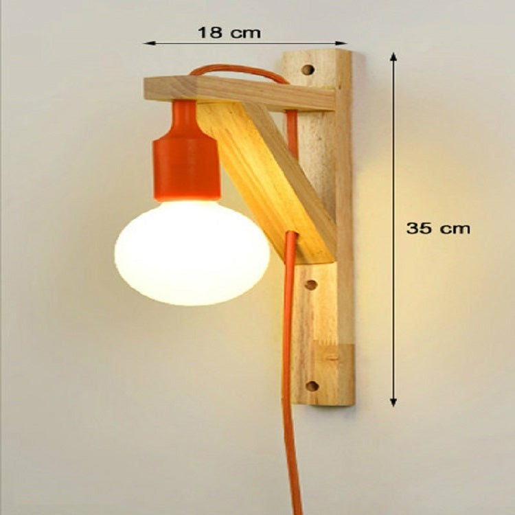Simple Wooden Staircase Aisle Living Room Wall Lamp without Light Source