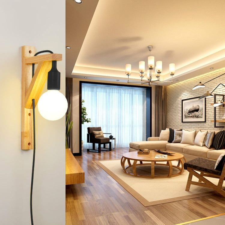Simple Wooden Staircase Aisle Living Room Wall Lamp without Light Source