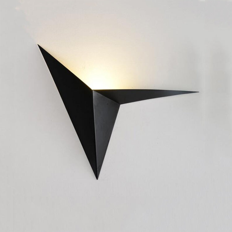 Creative Triangle Wall Lamp Bedroom Bedside Living Room Aisle Staircase Background Light, Color Temperature: White Light