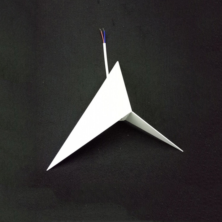 Creative Triangle Wall Lamp Bedroom Bedside Living Room Aisle Staircase Background Light, Color Temperature: White Light