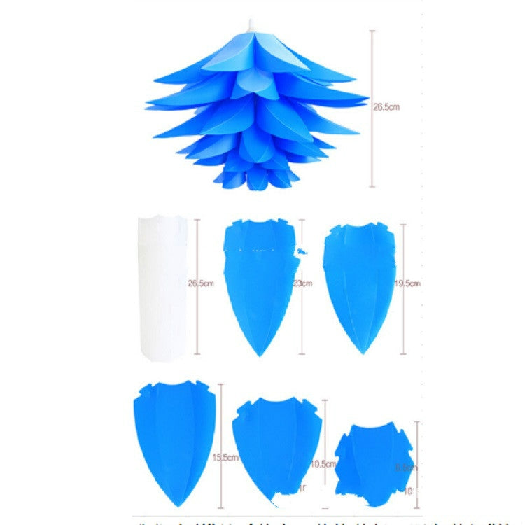 Fashion and Environmentally Fashion Lotus LED Chandelier Lampshade, Random Color Delivery